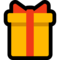Wrapped Gift emoji on Microsoft